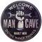 American Art Décor™ 15" Man Cave Dome Metal Sign